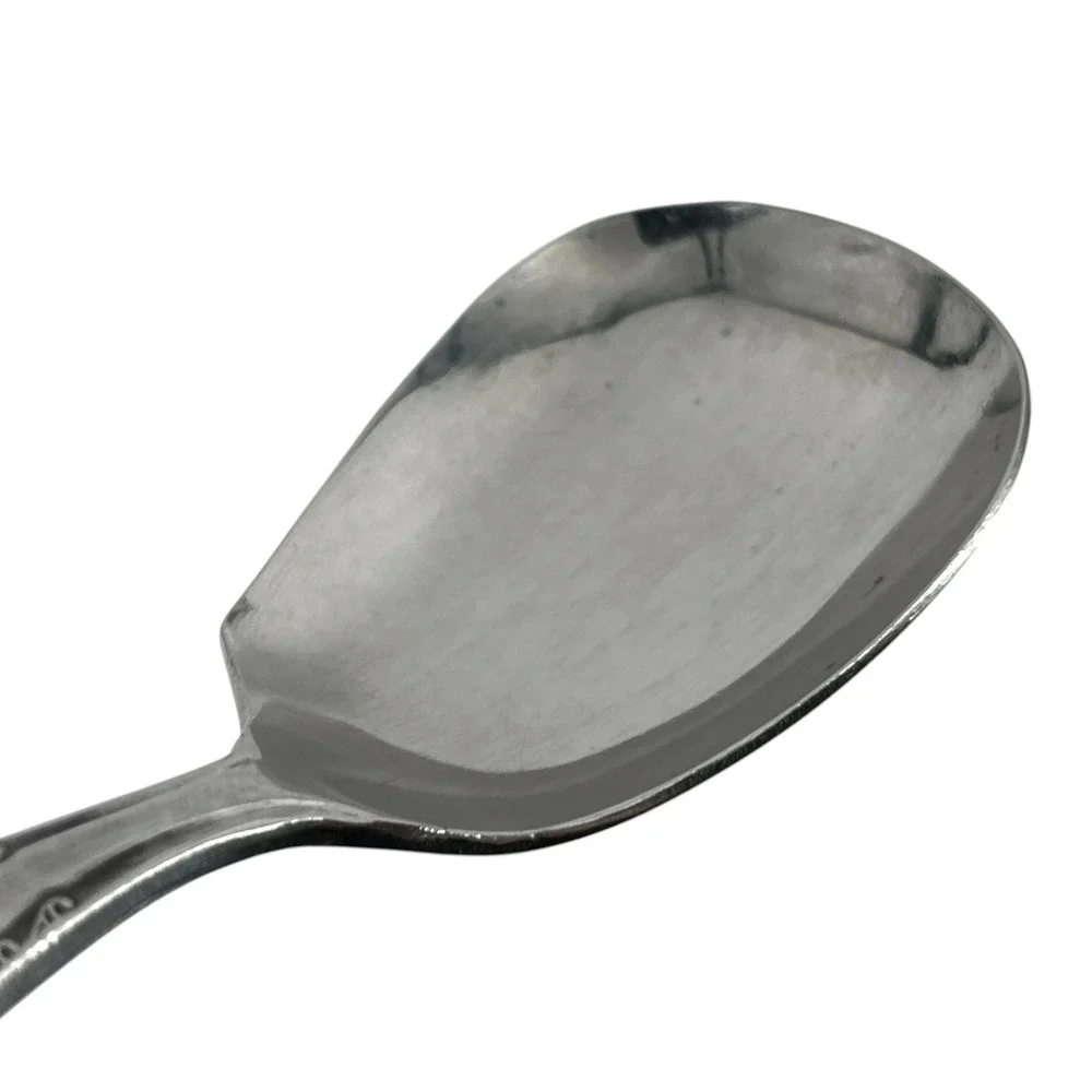 National Stainless Granada Sugar Spoon Shell Stainless Steel Japan Vintage